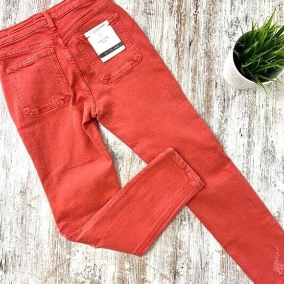 ANTHRO PILCRO & The Letterpress Jeans Ultra High-Rise Slim Straight 25 NEW NWT - Picture 7 of 12